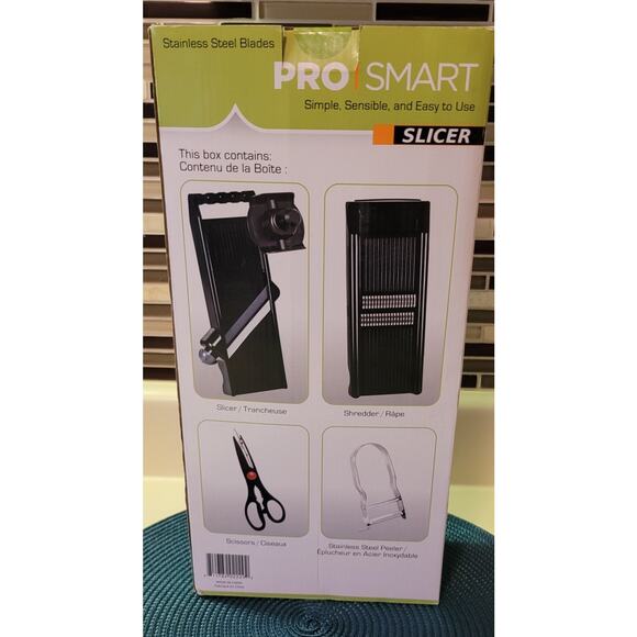 Pro Smart Gourmet Profesional Mandoline Slicer Set Stainless Steel - Picture 3 of 6